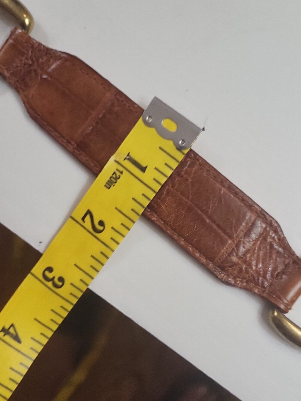 Fossil Brown Leather Belt with Gold-Tone Buckle - Picture 12 of 12